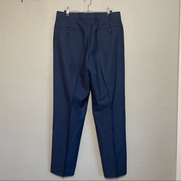 Angelico Navy Super 120's Trouser Pants​​ - Picture 3 of 8